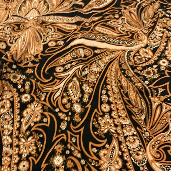 H&M Paisley Print Dress - Brown and Black - Picture 10 of 11